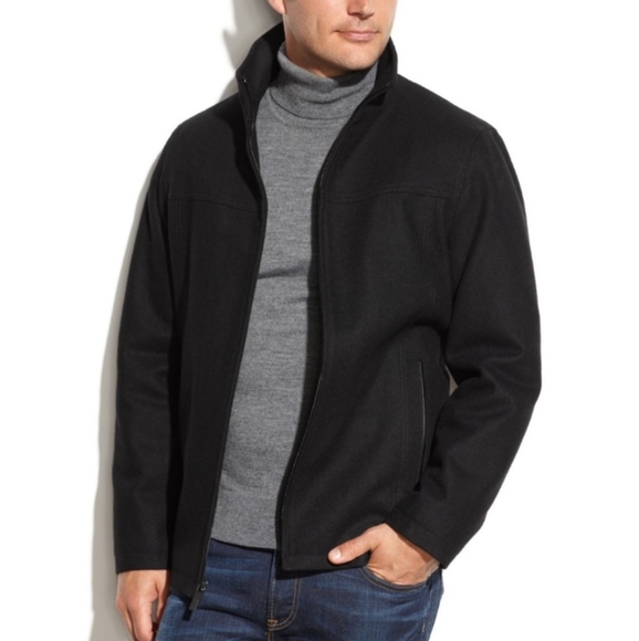 perry ellis wool coat